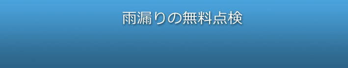 雨漏り無料点検