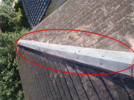 東側北棟板金着工 東側北棟板金着工