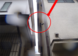 既存の軒裏換気口 既存の軒裏換気口