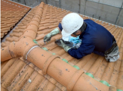 面戸塗替え状況 面戸塗替え状況