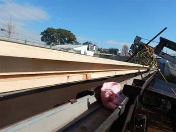 新規屋根下地断面 新規屋根下地断面