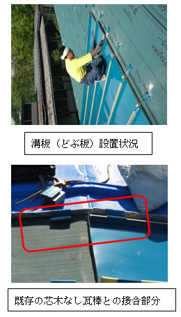 溝板(どぶ板)設置状況 溝板(どぶ板)設置状況