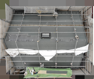 屋根葺き替え状況2 屋根葺き替え状況2